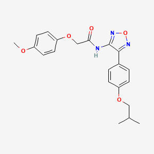 2-(4-methoxyphenoxy)-N-{4-[4-(2-methylpropoxy)phenyl]-1,2,5-oxadiazol-3-yl}acetamide