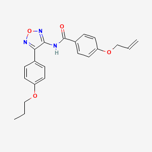 4-(prop-2-en-1-yloxy)-N-[4-(4-propoxyphenyl)-1,2,5-oxadiazol-3-yl]benzamide