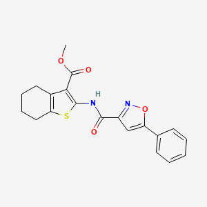 Methyl 2-{[(5-phenyl-1,2-oxazol-3-yl)carbonyl]amino}-4,5,6,7-tetrahydro-1-benzothiophene-3-carboxylate