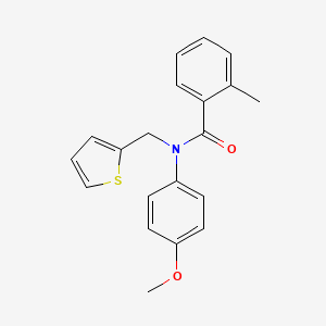 N-(4-methoxyphenyl)-2-methyl-N-(thiophen-2-ylmethyl)benzamide