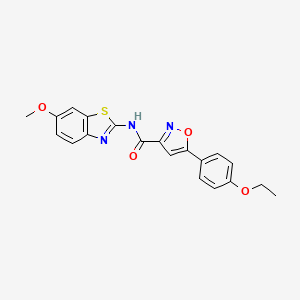 5-(4-ethoxyphenyl)-N-(6-methoxy-1,3-benzothiazol-2-yl)-1,2-oxazole-3-carboxamide