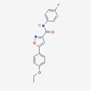 5-(4-ethoxyphenyl)-N-(4-fluorophenyl)-1,2-oxazole-3-carboxamide