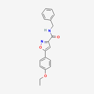 molecular formula C19H18N2O3 B11370149 N-benzyl-5-(4-ethoxyphenyl)-1,2-oxazole-3-carboxamide 