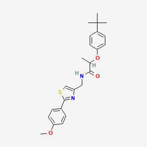 2-(4-tert-butylphenoxy)-N-{[2-(4-methoxyphenyl)-1,3-thiazol-4-yl]methyl}propanamide