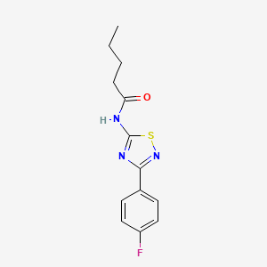 N-[3-(4-fluorophenyl)-1,2,4-thiadiazol-5-yl]pentanamide