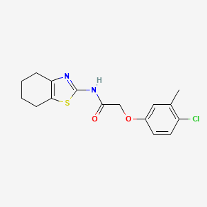 molecular formula C16H17ClN2O2S B11370252 2-(4-chloro-3-methylphenoxy)-N-(4,5,6,7-tetrahydro-1,3-benzothiazol-2-yl)acetamide 