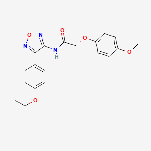 2-(4-methoxyphenoxy)-N-{4-[4-(propan-2-yloxy)phenyl]-1,2,5-oxadiazol-3-yl}acetamide