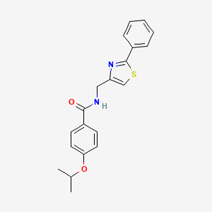 N-[(2-phenyl-1,3-thiazol-4-yl)methyl]-4-(propan-2-yloxy)benzamide