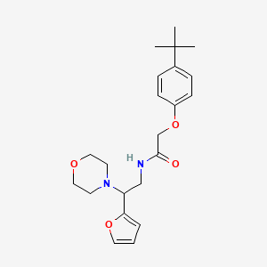 2-(4-(tert-butyl)phenoxy)-N-(2-(furan-2-yl)-2-morpholinoethyl)acetamide