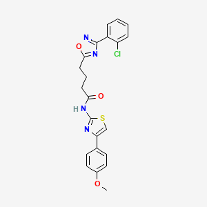 4-[3-(2-chlorophenyl)-1,2,4-oxadiazol-5-yl]-N-[4-(4-methoxyphenyl)-1,3-thiazol-2-yl]butanamide