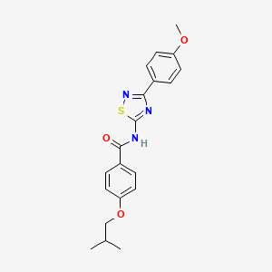 N-[3-(4-methoxyphenyl)-1,2,4-thiadiazol-5-yl]-4-(2-methylpropoxy)benzamide