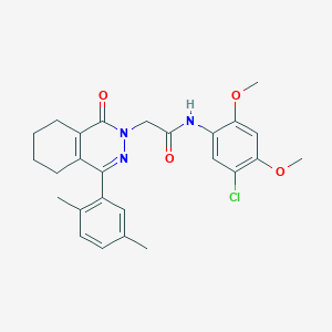 N-(5-chloro-2,4-dimethoxyphenyl)-2-[4-(2,5-dimethylphenyl)-1-oxo-5,6,7,8-tetrahydrophthalazin-2(1H)-yl]acetamide