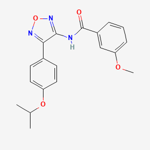 3-methoxy-N-{4-[4-(propan-2-yloxy)phenyl]-1,2,5-oxadiazol-3-yl}benzamide