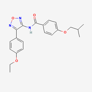 N-[4-(4-ethoxyphenyl)-1,2,5-oxadiazol-3-yl]-4-(2-methylpropoxy)benzamide