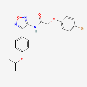 2-(4-bromophenoxy)-N-{4-[4-(propan-2-yloxy)phenyl]-1,2,5-oxadiazol-3-yl}acetamide