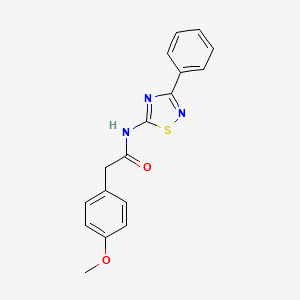 2-(4-methoxyphenyl)-N-(3-phenyl-1,2,4-thiadiazol-5-yl)acetamide