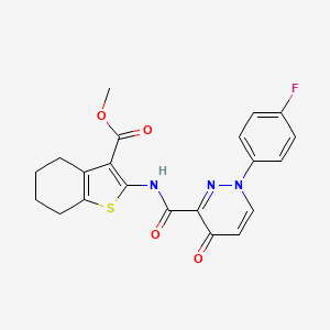 Methyl 2-({[1-(4-fluorophenyl)-4-oxo-1,4-dihydropyridazin-3-yl]carbonyl}amino)-4,5,6,7-tetrahydro-1-benzothiophene-3-carboxylate