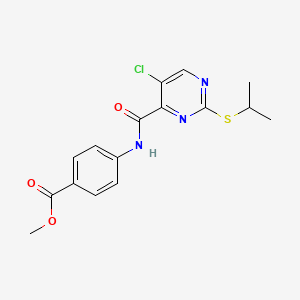 Methyl 4-({[5-chloro-2-(isopropylthio)pyrimidin-4-yl]carbonyl}amino)benzoate