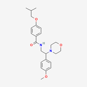 N-[2-(4-methoxyphenyl)-2-(morpholin-4-yl)ethyl]-4-(2-methylpropoxy)benzamide