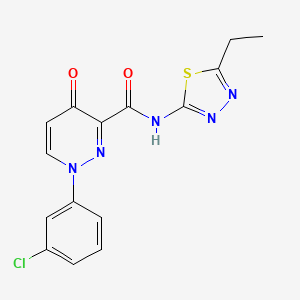 1-(3-chlorophenyl)-N-(5-ethyl-1,3,4-thiadiazol-2-yl)-4-oxo-1,4-dihydropyridazine-3-carboxamide