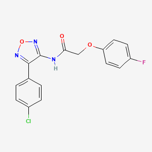 N-[4-(4-chlorophenyl)-1,2,5-oxadiazol-3-yl]-2-(4-fluorophenoxy)acetamide