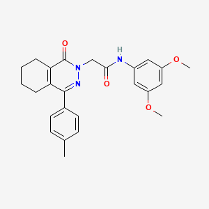 N-(3,5-dimethoxyphenyl)-2-[4-(4-methylphenyl)-1-oxo-5,6,7,8-tetrahydrophthalazin-2(1H)-yl]acetamide