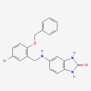 5-{[2-(benzyloxy)-5-bromobenzyl]amino}-1,3-dihydro-2H-benzimidazol-2-one