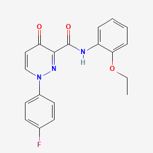 molecular formula C19H16FN3O3 B11370648 N-(2-ethoxyphenyl)-1-(4-fluorophenyl)-4-oxo-1,4-dihydropyridazine-3-carboxamide 