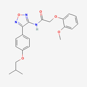 2-(2-methoxyphenoxy)-N-{4-[4-(2-methylpropoxy)phenyl]-1,2,5-oxadiazol-3-yl}acetamide