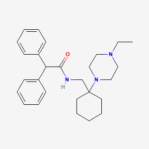 N-{[1-(4-ethylpiperazin-1-yl)cyclohexyl]methyl}-2,2-diphenylacetamide