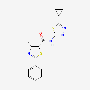 N-(5-cyclopropyl-1,3,4-thiadiazol-2-yl)-4-methyl-2-phenyl-1,3-thiazole-5-carboxamide