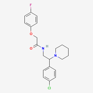 N-[2-(4-chlorophenyl)-2-(piperidin-1-yl)ethyl]-2-(4-fluorophenoxy)acetamide