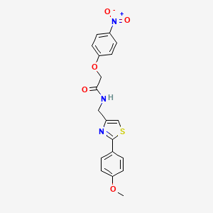 molecular formula C19H17N3O5S B11370783 N-{[2-(4-methoxyphenyl)-1,3-thiazol-4-yl]methyl}-2-(4-nitrophenoxy)acetamide 