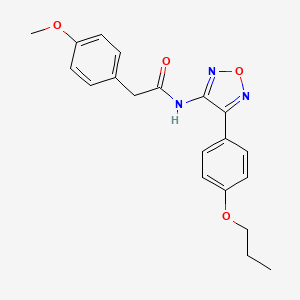 2-(4-methoxyphenyl)-N-[4-(4-propoxyphenyl)-1,2,5-oxadiazol-3-yl]acetamide