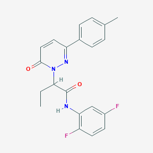 N-(2,5-difluorophenyl)-2-[3-(4-methylphenyl)-6-oxopyridazin-1(6H)-yl]butanamide