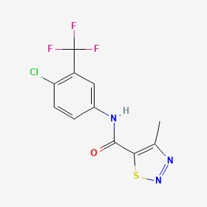 N-[4-chloro-3-(trifluoromethyl)phenyl]-4-methyl-1,2,3-thiadiazole-5-carboxamide