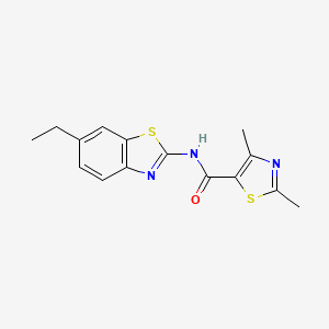 N-(6-ethyl-1,3-benzothiazol-2-yl)-2,4-dimethyl-1,3-thiazole-5-carboxamide