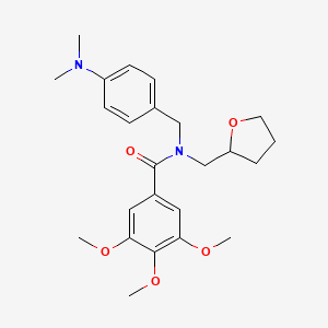 N-[4-(dimethylamino)benzyl]-3,4,5-trimethoxy-N-(tetrahydrofuran-2-ylmethyl)benzamide