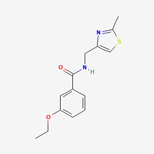 3-ethoxy-N-[(2-methyl-1,3-thiazol-4-yl)methyl]benzamide