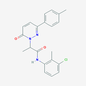 N-(3-chloro-2-methylphenyl)-2-(6-oxo-3-(p-tolyl)pyridazin-1(6H)-yl)propanamide