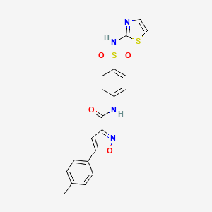 5-(4-methylphenyl)-N-[4-(1,3-thiazol-2-ylsulfamoyl)phenyl]-1,2-oxazole-3-carboxamide