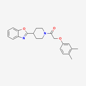 1-[4-(1,3-Benzoxazol-2-yl)piperidin-1-yl]-2-(3,4-dimethylphenoxy)ethanone