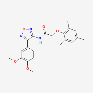 N-[4-(3,4-dimethoxyphenyl)-1,2,5-oxadiazol-3-yl]-2-(2,4,6-trimethylphenoxy)acetamide