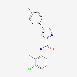 N-(3-chloro-2-methylphenyl)-5-(4-methylphenyl)-1,2-oxazole-3-carboxamide