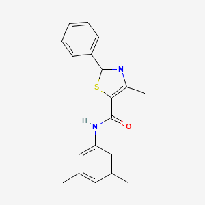 N-(3,5-dimethylphenyl)-4-methyl-2-phenyl-1,3-thiazole-5-carboxamide