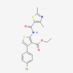 Ethyl 4-(4-bromophenyl)-2-(2,4-dimethylthiazole-5-carboxamido)thiophene-3-carboxylate