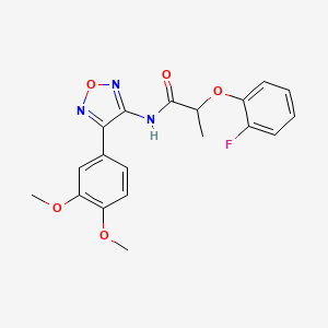 N-[4-(3,4-dimethoxyphenyl)-1,2,5-oxadiazol-3-yl]-2-(2-fluorophenoxy)propanamide