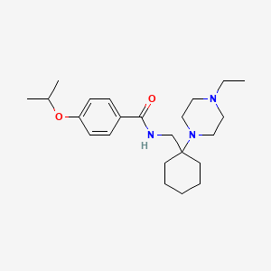 molecular formula C23H37N3O2 B11371076 N-{[1-(4-ethylpiperazin-1-yl)cyclohexyl]methyl}-4-(propan-2-yloxy)benzamide 