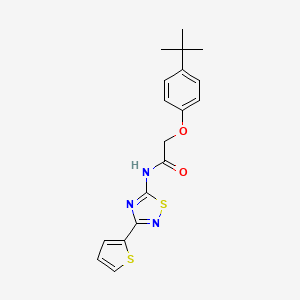 2-(4-tert-butylphenoxy)-N-[3-(thiophen-2-yl)-1,2,4-thiadiazol-5-yl]acetamide