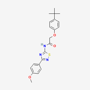 2-(4-tert-butylphenoxy)-N-[3-(4-methoxyphenyl)-1,2,4-thiadiazol-5-yl]acetamide